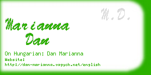 marianna dan business card